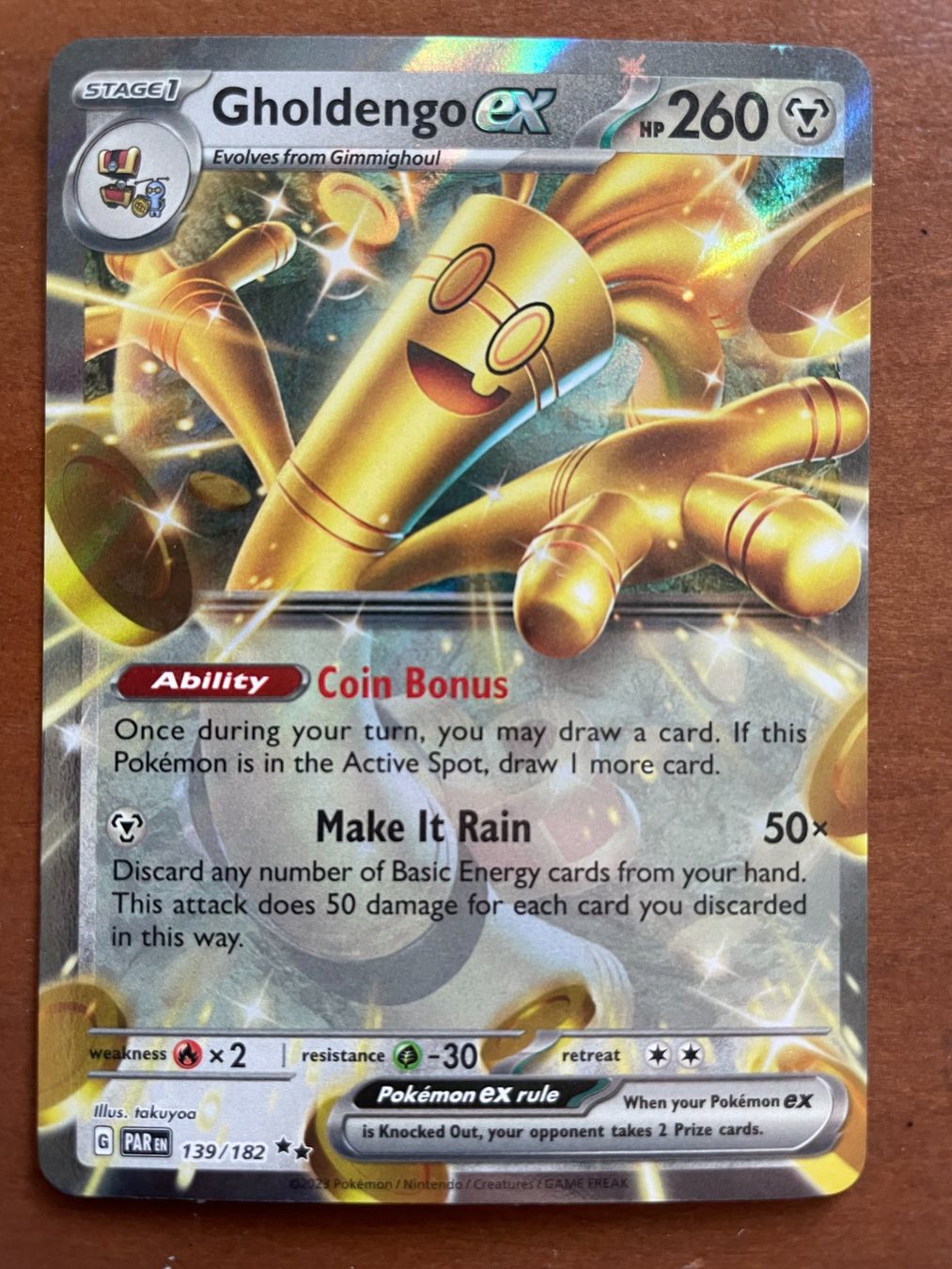 Pokémon Carte collezionabili: Pokemon Gholdengo eX (Versand gratis) – Nuovo (secondo la descrizione) da Chur venduto da Angerson