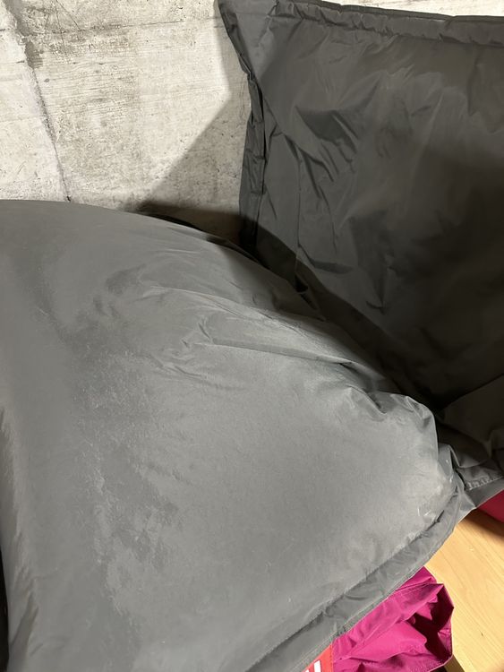 Gemütlicher XXL Sitzsack Marke Fatboy Antrazit 1