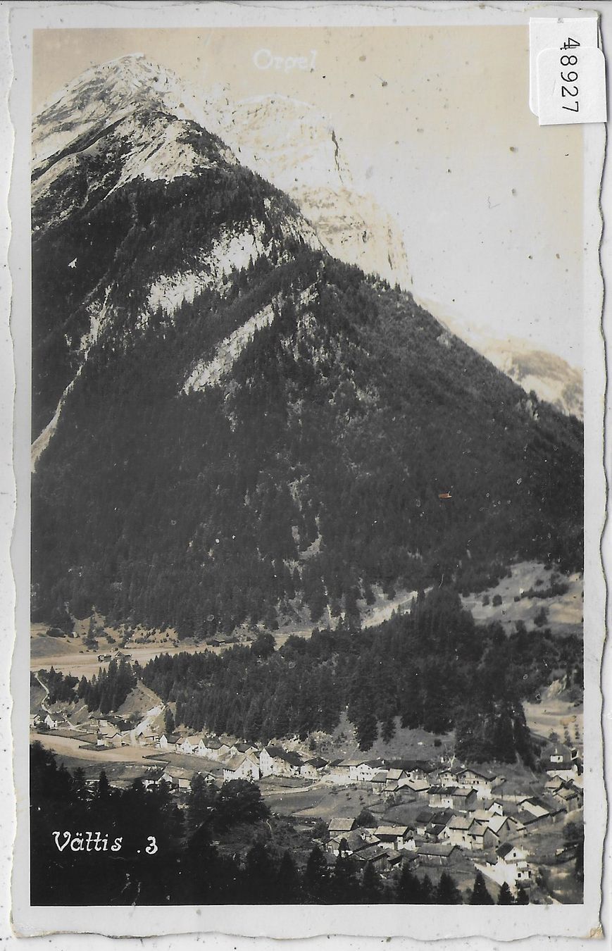 Cartoline postali: Vättis - Generalansicht – Usato da Ettingen venduto da Kartenplanet