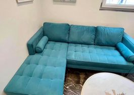 Ecksofa und couchtisch set
