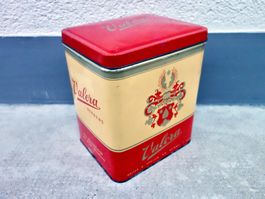 alte Blechdose Dose Blech VALORA HALTER BEINWIL BONBONS