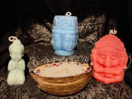 Spirituelles Kerzen-Set – Buddha & Ganesha Deko