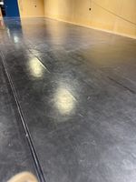 Dance carpet Tanzboden Vinyl schwarz Rollenware gebraucht