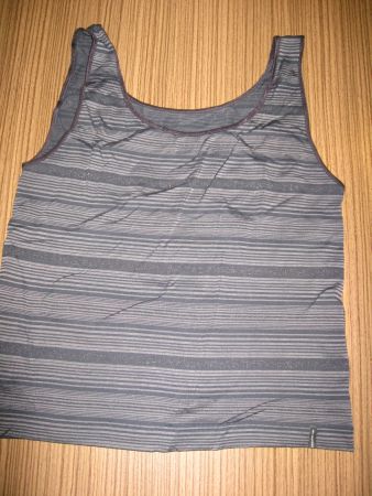 Träger - Shirt MEY schwarz-beige mit Glitzer  Gr. 44 (19)