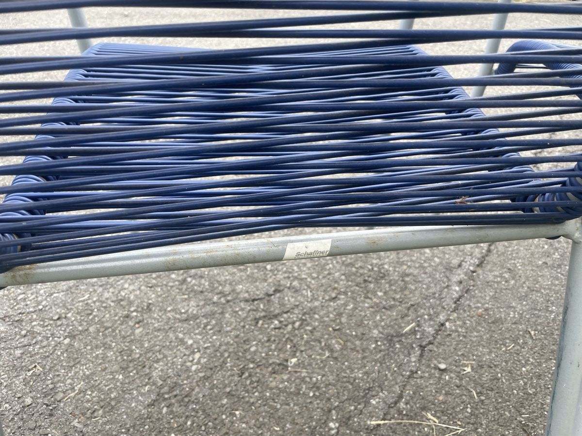 Schaffner Stühle: 4x Schaffner Spaghetti Stühle blau – Gebraucht aus Hergiswil NW von natejuke 3