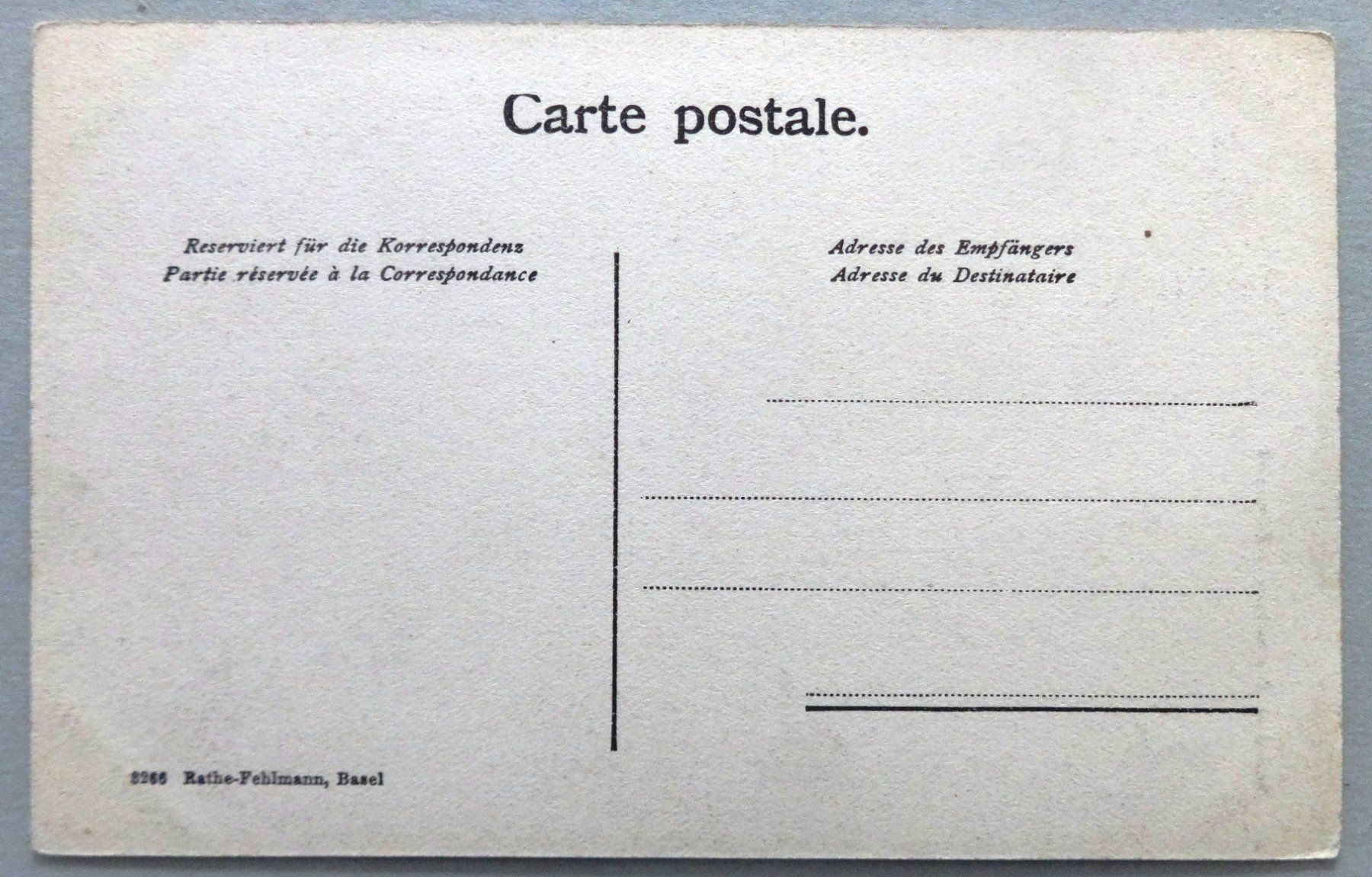 Cartoline postali: Basel - Strassburger-Denkmal – Usato da Fétigny venduto da Billy2miny 1