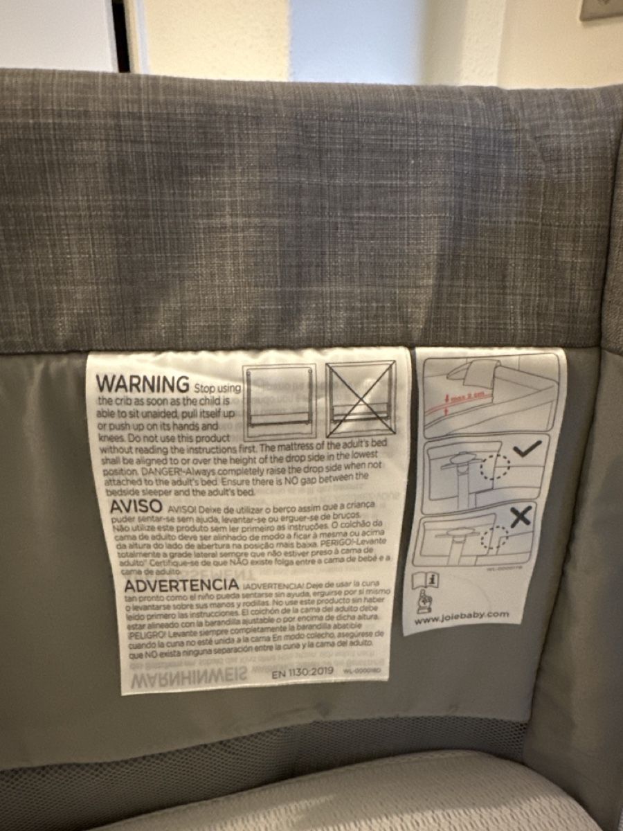 Letti: Joie Roomie Glide Bedside Crib, gently used – Usato da Zürich venduto da car_68nt 6