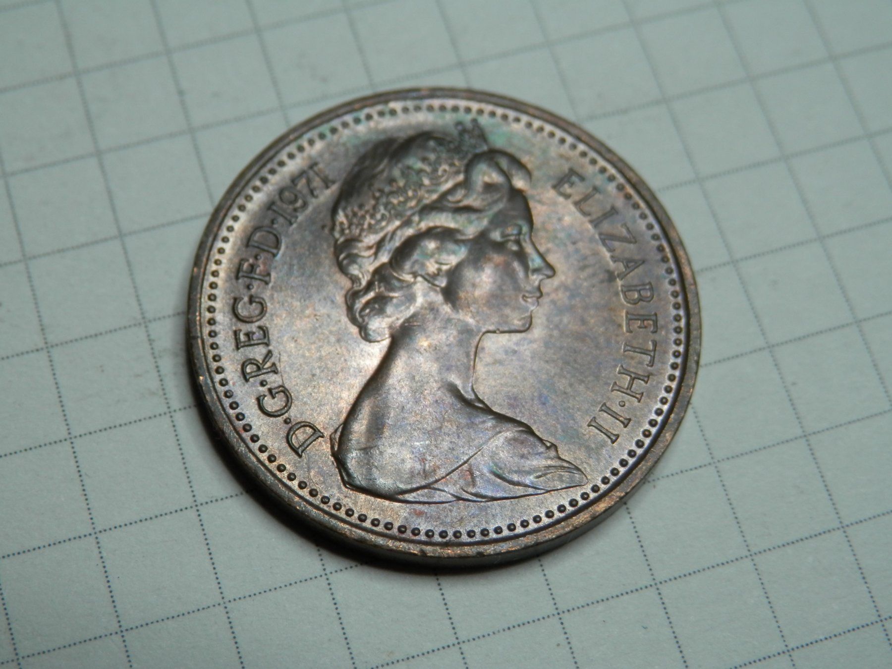 Alle Münzen: Großbritannien 1 New Penny, 1971 – Gebraucht aus Weiach von weiach81