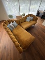 Rare Bretz Vintage Sofa – Mustard Yellow – Designer Couch