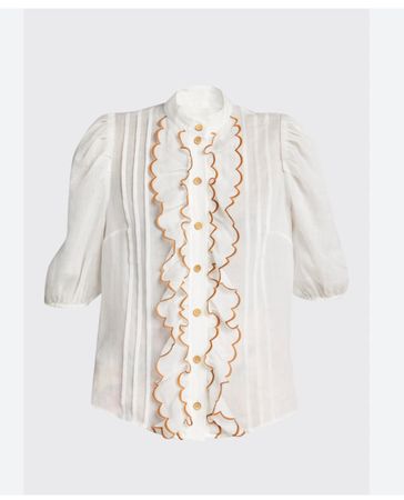 Zimmermann Ramie Blouse [rrp$550]