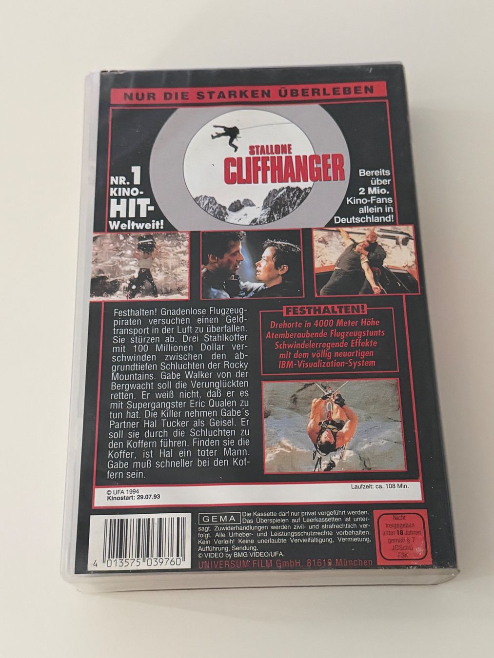 Toutes les VHS: Cliffhanger VHS-Kassette – D'occasion à Altstätten SG par sheamus 1