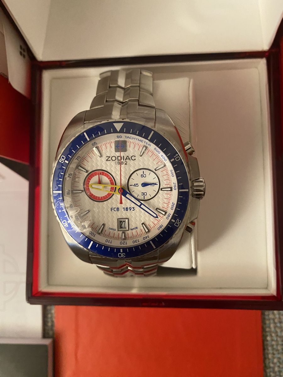 Zodiac Orologi: FC Basel Fan Zodiac Uhr – Nuovo e nell'imballaggio originale da Kaiseraugst venduto da RJ03 4
