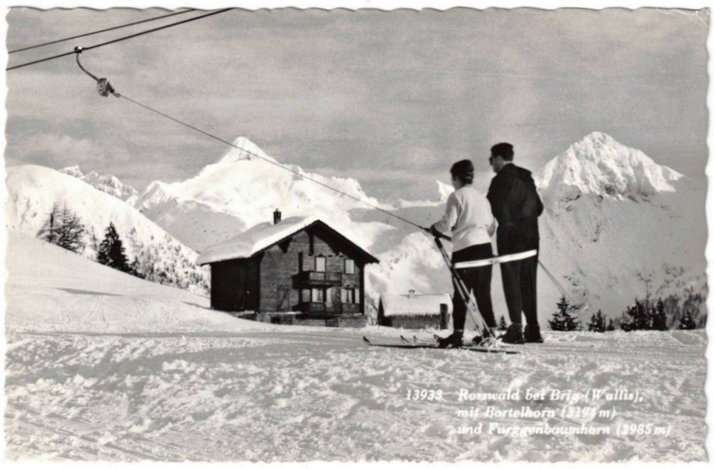 Cartoline postali: Rosswald - Skilift – Usato da Binningen venduto da Mountainrider