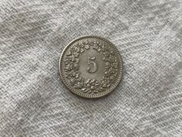 5 centimes/rappen 1893