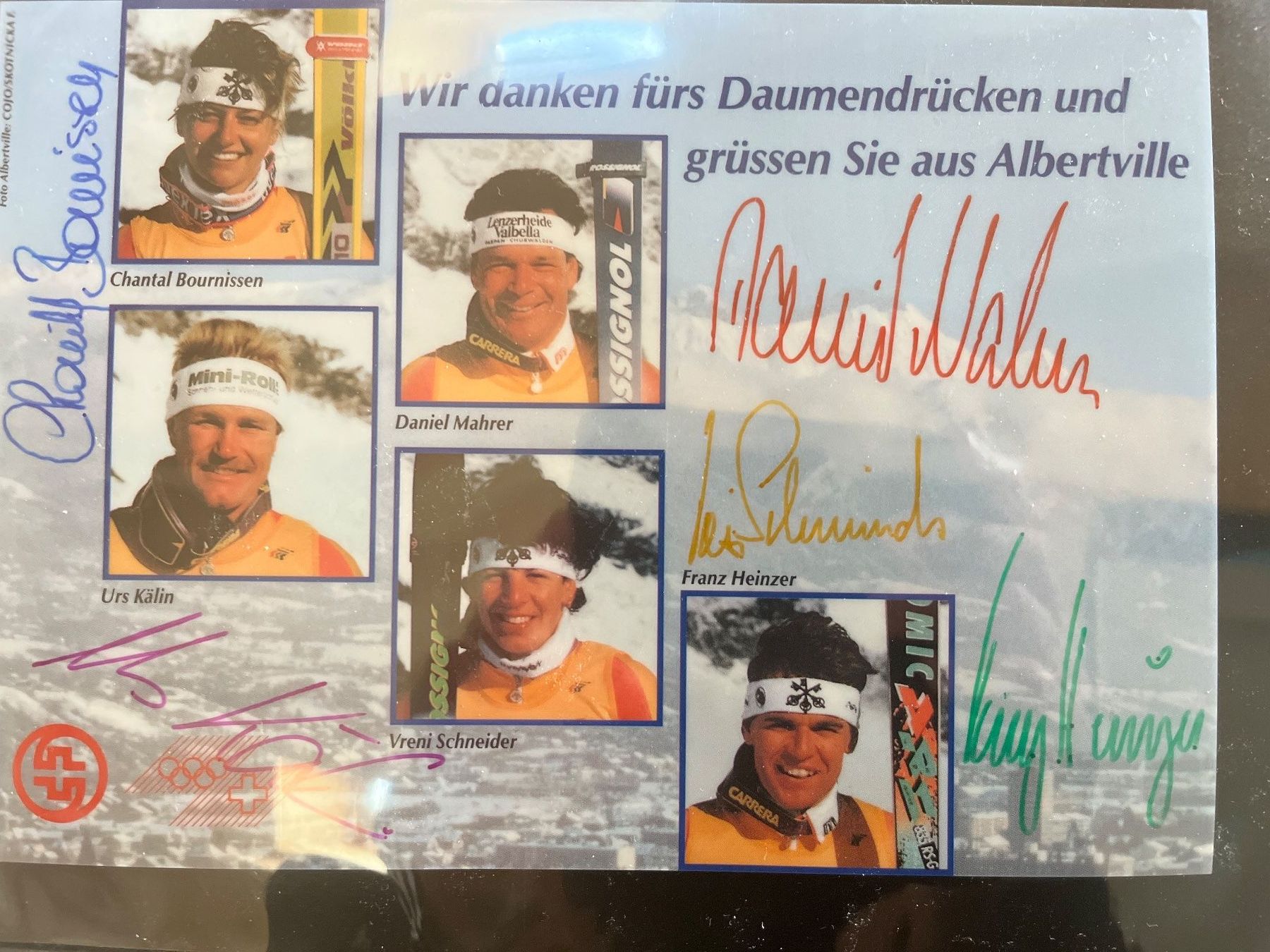 Carte collezionabili: Gruss Karte aus Albertville der Schweizer Sporthilfe – Nuovo (secondo la descrizione) da Goldswil venduto da Jordi7