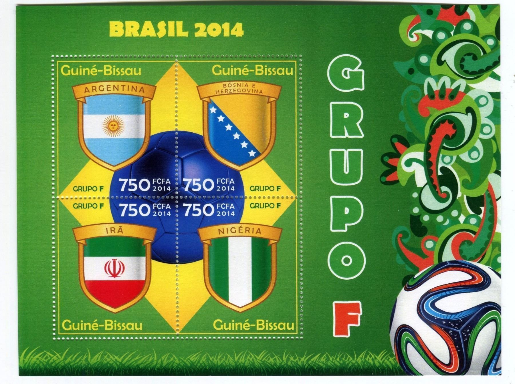 Alle Briefmarken: Block "Fussball". Guinea-Bissau. – Neu und originalverpackt aus Basel von Butsch5