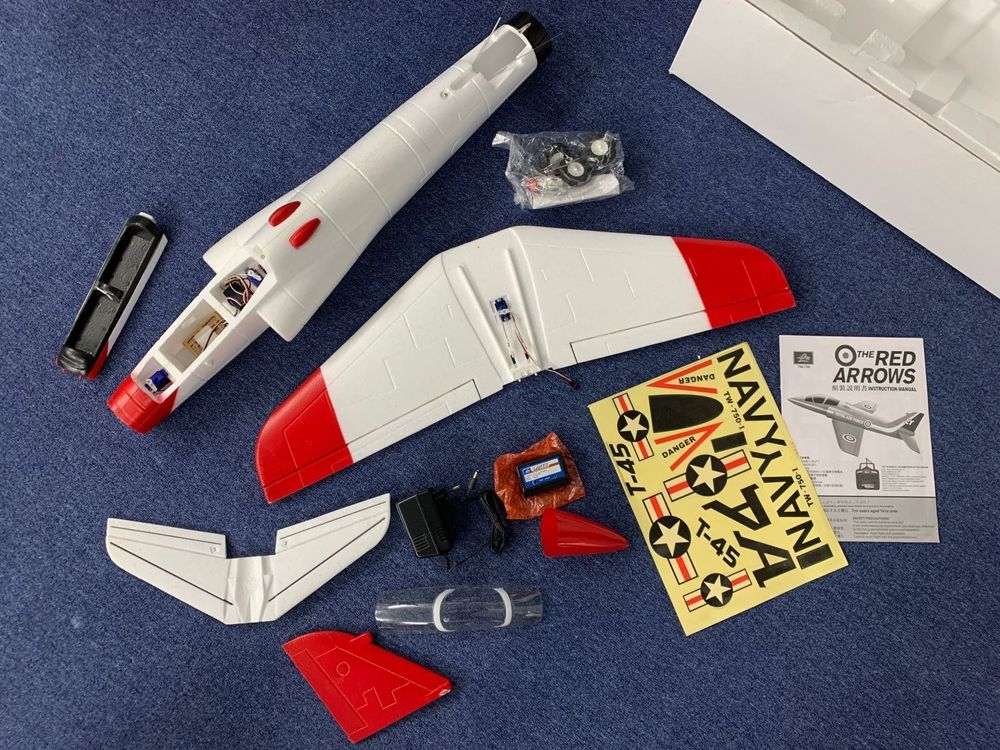 Komplettset o. Akku RC Modellflieger Jet T-45 Brushless 2.4G 4