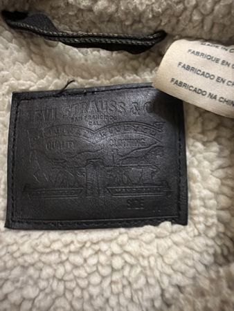 Levi's Sherpa Trucker Jacket Grösse L Dunkelgrau Warm Winter