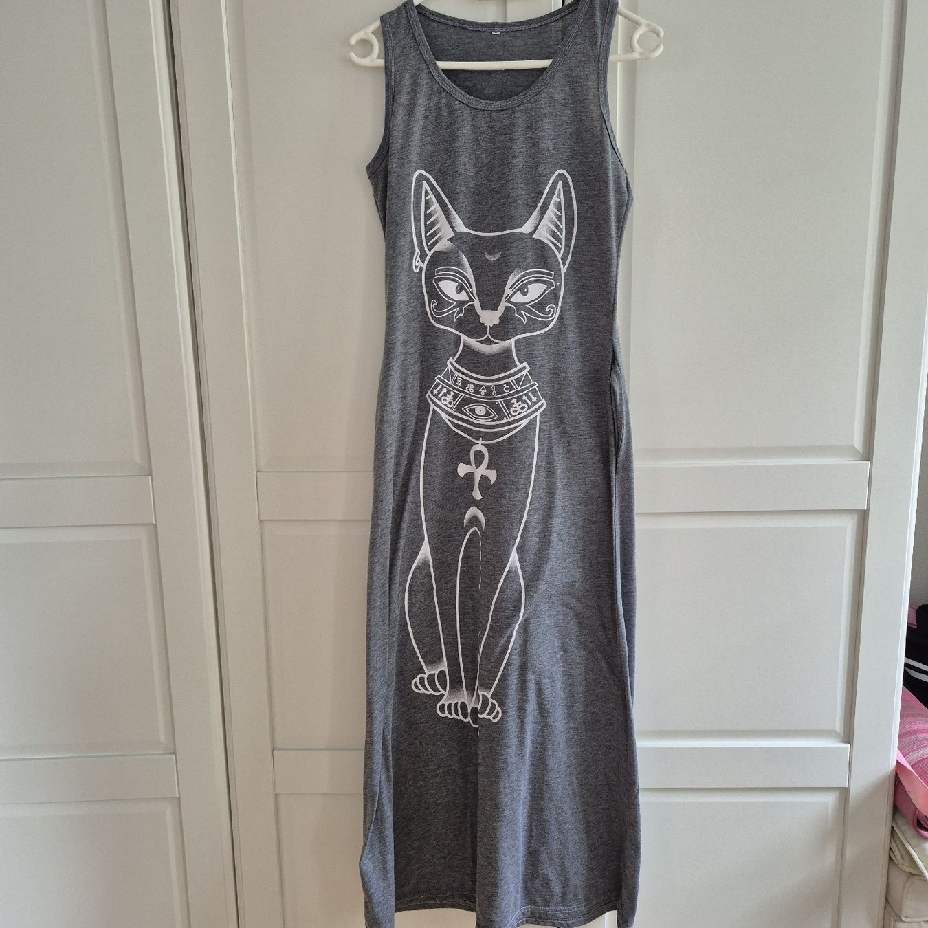 Vestiti: Maxikleid mit Katzenprint, Sphinx – Usato da Winterthur venduto da inkidaria 1