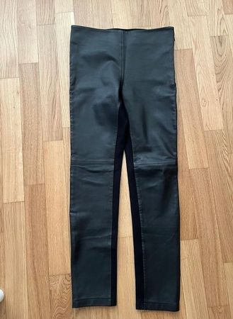 M&S Echtleder und Viskose Leggings Gr. S