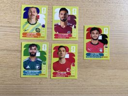 5x Panini (AUS 11 / QAT 3 / EGY 16 / KSA 14 / TUR 3)