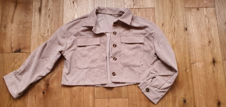 Trendige Cordjacke, beige, Gr. S