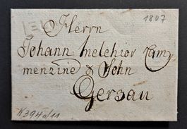 Seltener Vorphila von ZUG von 1807 Winkler 3940