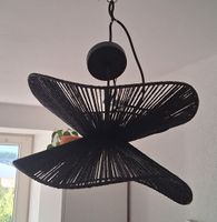 Lindby Hängeleuchte Metall/Textil schwarz Ø 40cm NEU!!