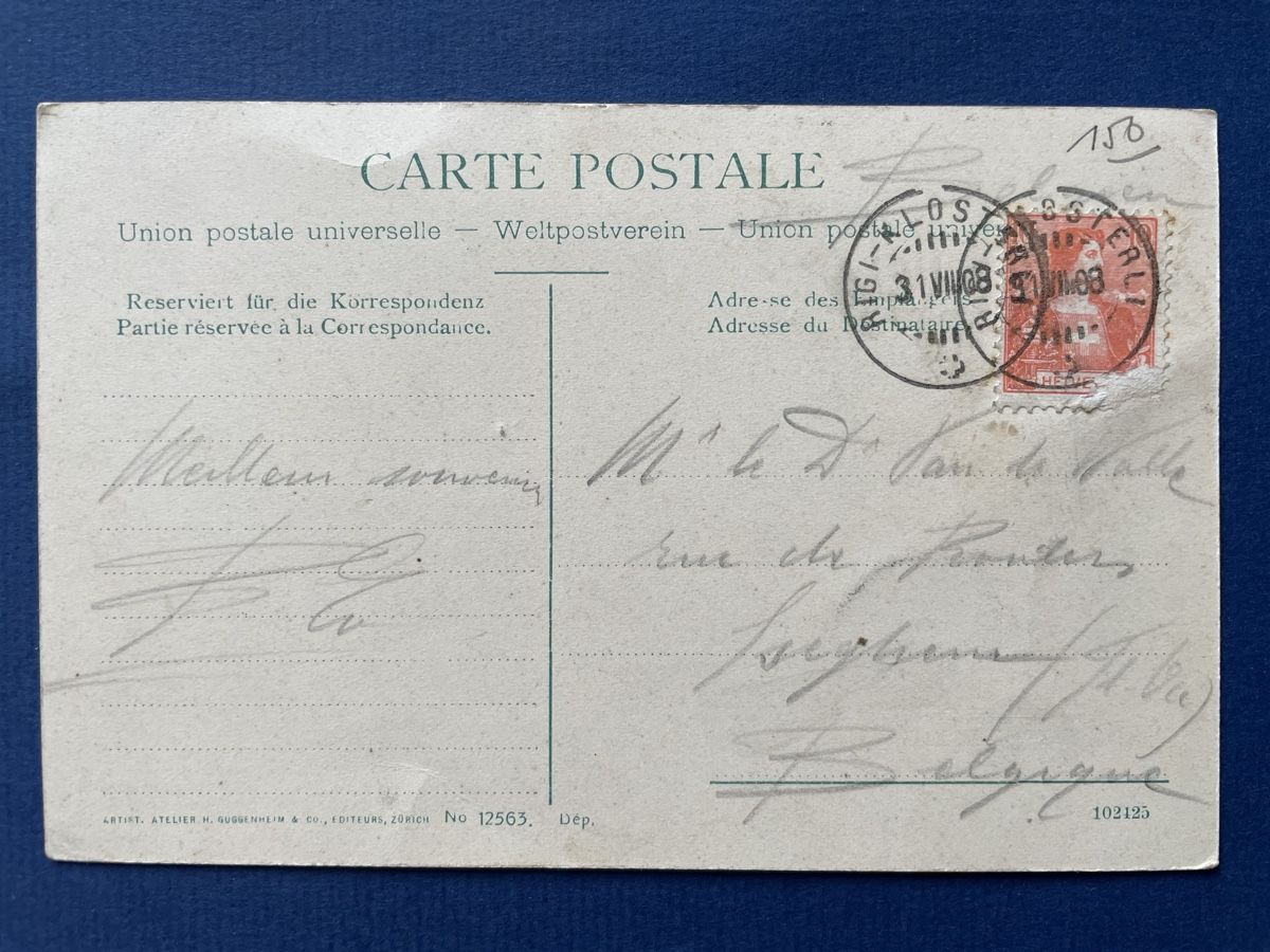 Cartoline postali: Alte Ansichtskarte Stans, Nidwalden, 1908 – Usato da Neuhausen am Rheinfall venduto da Arielle55 1