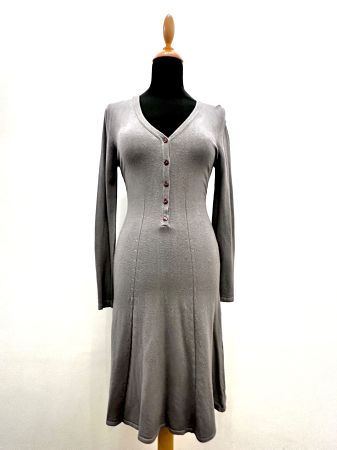 Vestito viscosa ed elastam - manica lunga