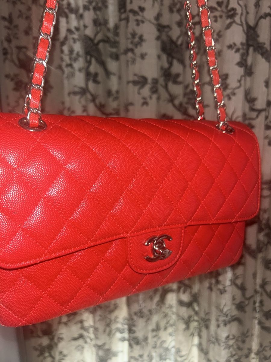 Taschen für Damen: Ch@nel Handtasche gesteppt rot neuwertiger Zustand – Neu (gemäss Beschreibung) aus Luzern von Suneha 1