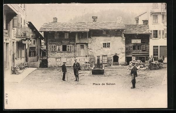 Cartes postales: AK Salvan, La Place – D'occasion à Berlin par bartko-reher