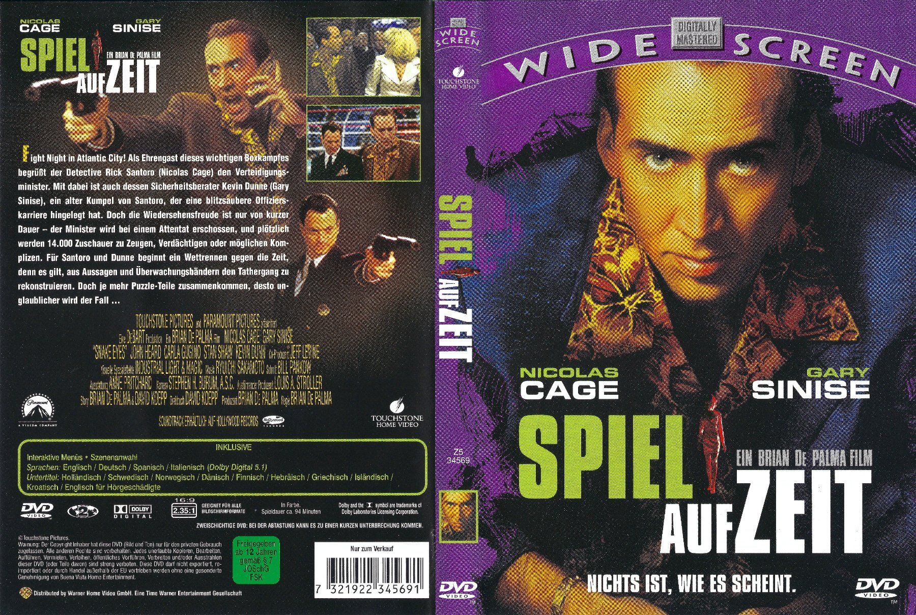 Alle DVDs: Spiel auf Zeit – Gebraucht aus Zürich von Cineasten