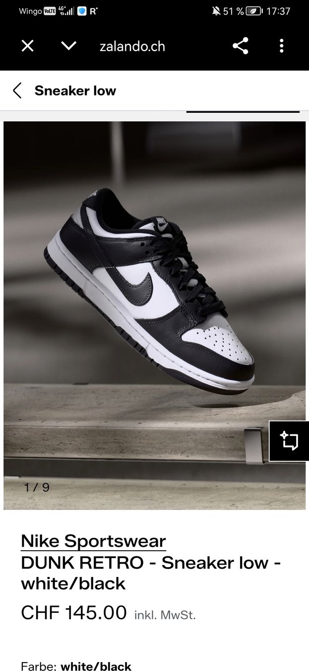 Nike Herrenschuhe: Nike dunk low white /black retro   42 – Gebraucht aus Bern von ged_ffx9 6