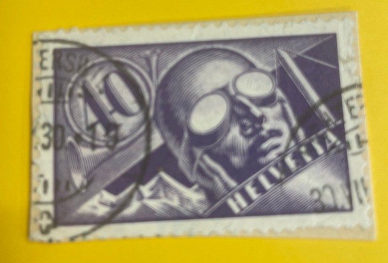 Tutti i francobolli: Flugpost Nr. 7 gestempelt auf Papierstück – Usato da Sirnach venduto da Melisangi