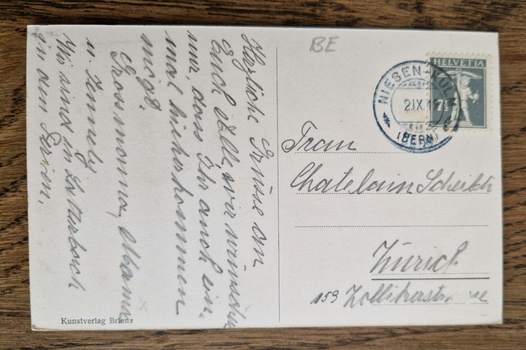 Cartoline postali: Niesenbahn, Niesen-Kulm Poststempel 1919 – Usato da Ebikon venduto da Donar50 1