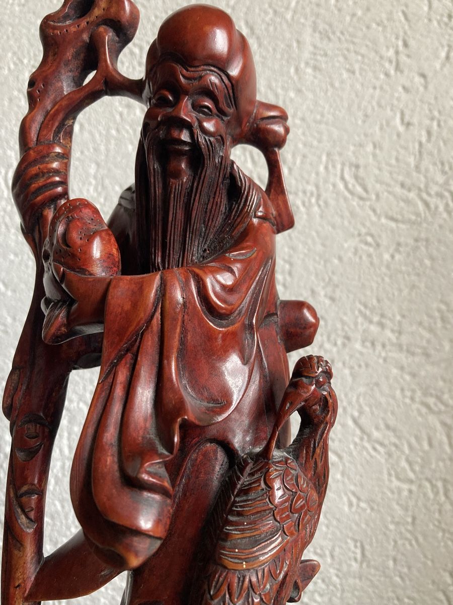 Statuette: 4 geschnitzte Figuren aus Holz – Usato da Hölstein venduto da Uhriella 1