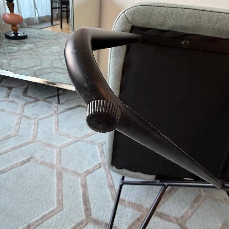 La Redoute Poltrone: Fauteuil vert-gris dans le style rétro – Usato da Carouge GE venduto da Ikle00 3
