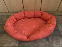 rotes Hunde/Katzenbett 62x44x13cm