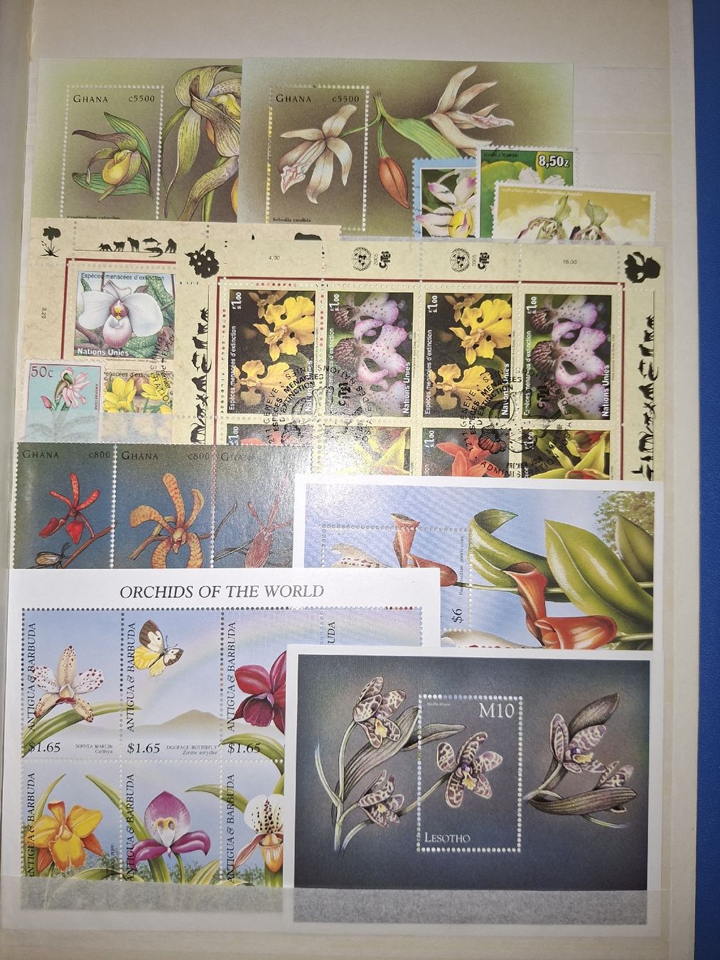 Alle Briefmarken: Lot Blumenmotive Sonderblocks  – Gebraucht aus Balgach von SIMEON27