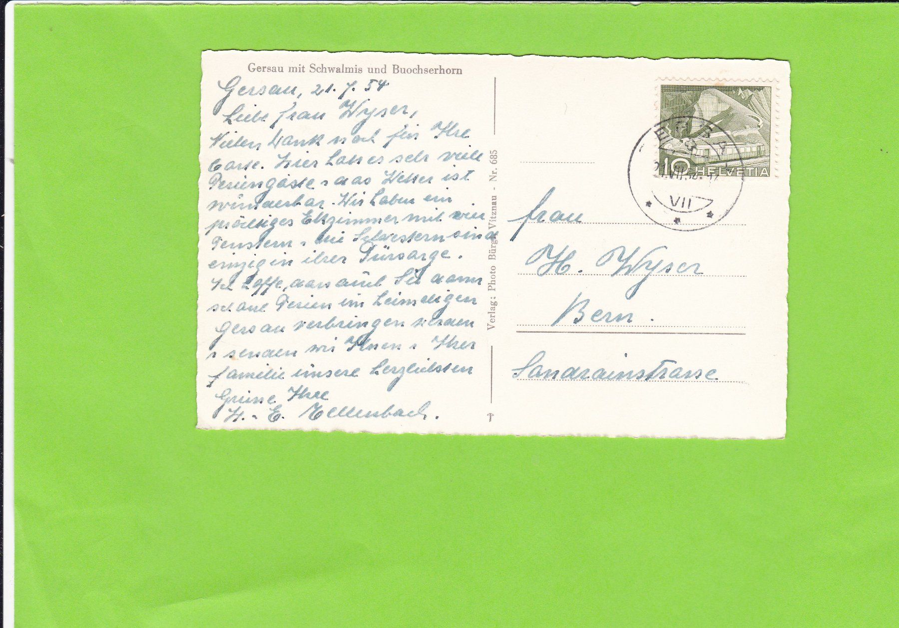 Cartoline postali: Kurort Gersau – Usato da St. Peterzell venduto da neckertal 1