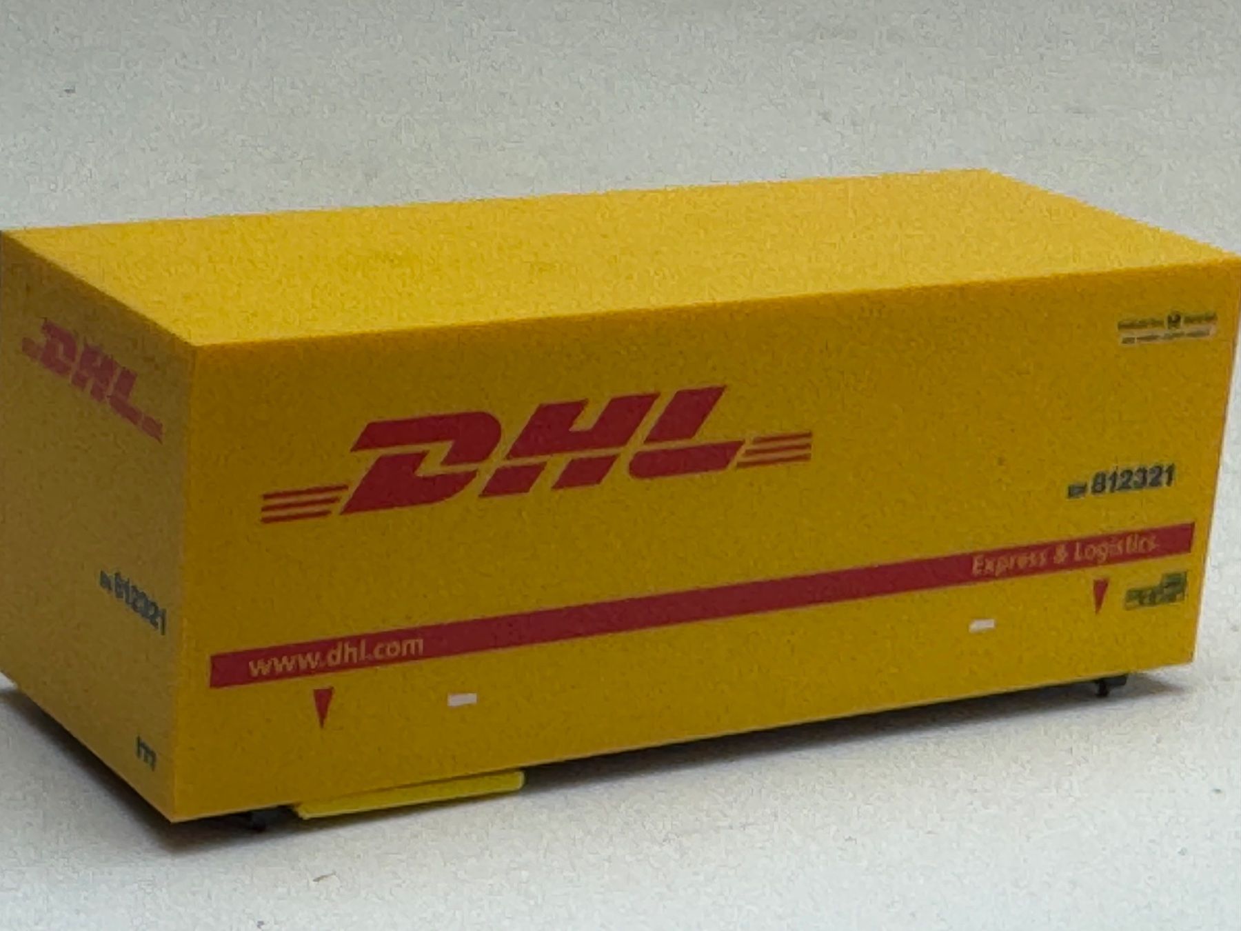 Herpa Modellini d'auto: AU- Herpa DHL Wechselpritsche – Usato da Elm venduto da Wikmtz 1