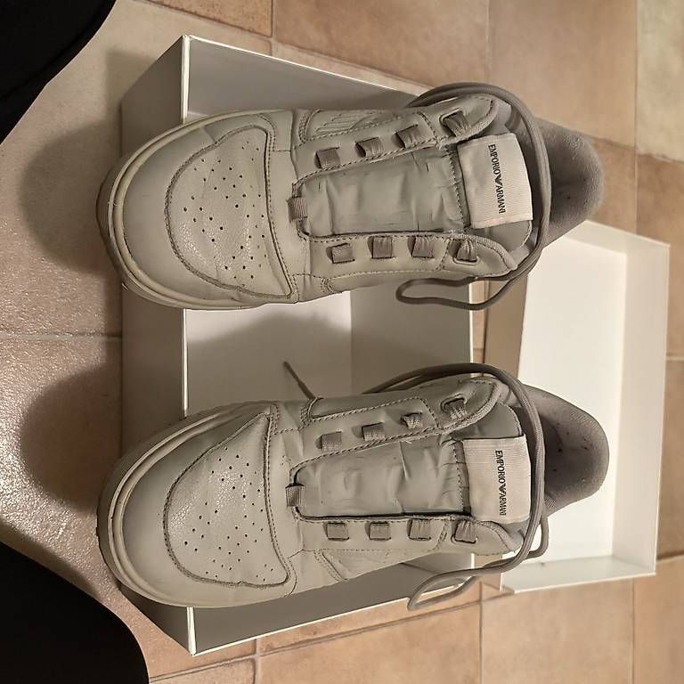 Scarpe da uomo: Emporio Armani Sneaker Beige – Nuovo e nell'imballaggio originale da Winterthur venduto da fat_x5t2 1