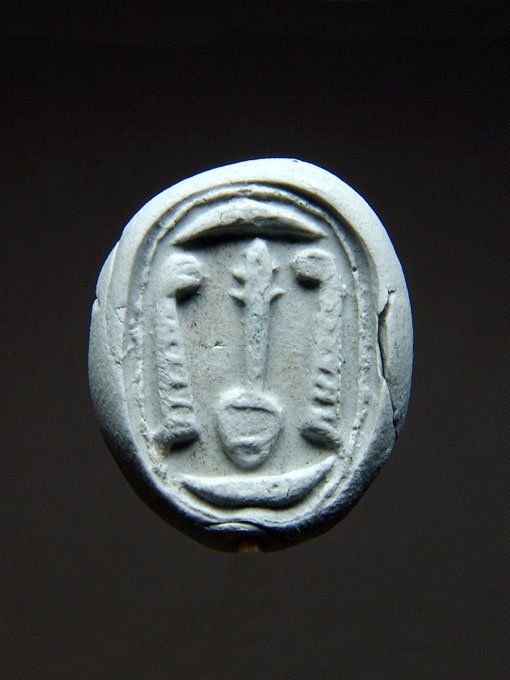 Minerali & Pietre curative: Ägyptischer Skarabäus mit Hieroglyphen – Usato da Stäfa venduto da deebeecee 1