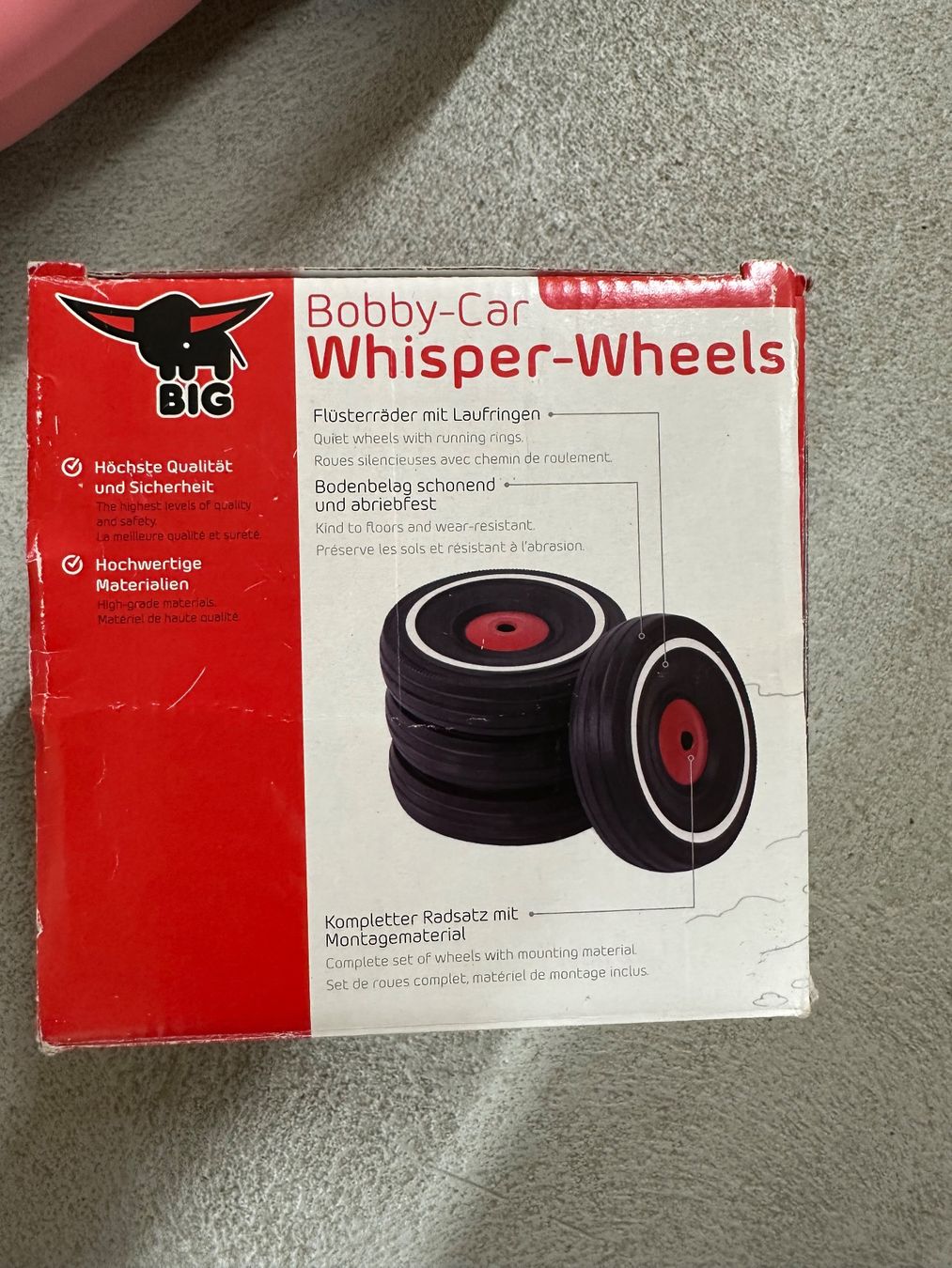Big Veicoli per bambini: Bobby-Car Pink inkl. Whisper Wheels – Usato da Zürich venduto da wallE01 3