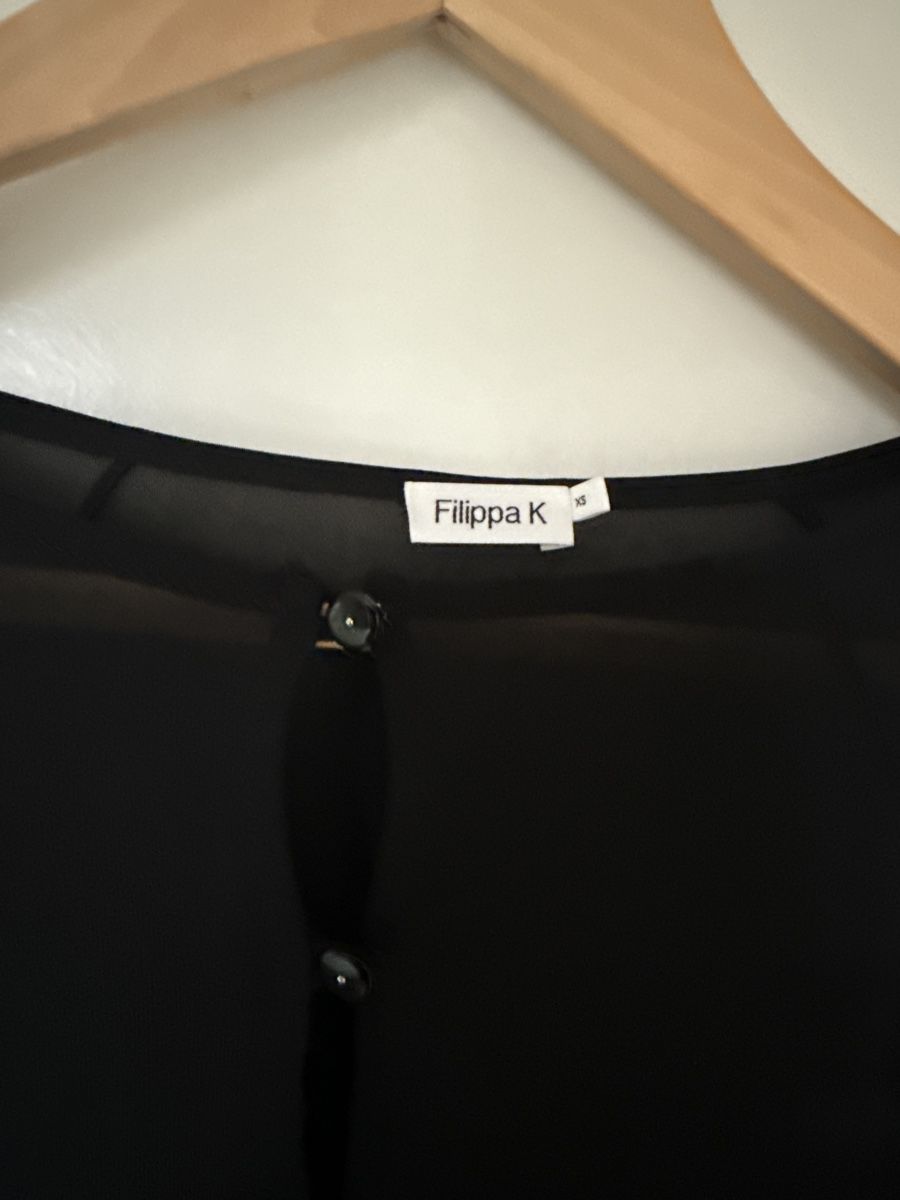 Filippa K Camicette: Filippa K Bluse Schwarz, Grösse XS 34 top – Usato da Bern venduto da nelke08 1