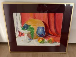 Gemälde Stillleben mit Früchten, gerahmt, Kunst für Dich!