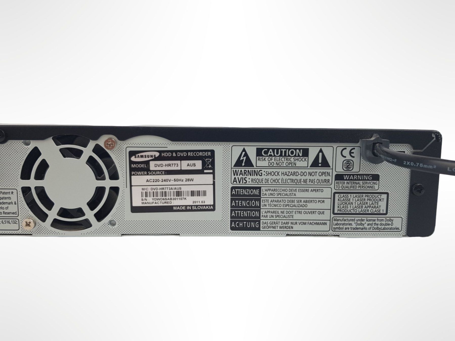 Samsung Lettore multimediale & Streamer: SAMSUNG DVD-HR 773 Player schwarz – Usato da Suhr venduto da Restwert_Suhr 5