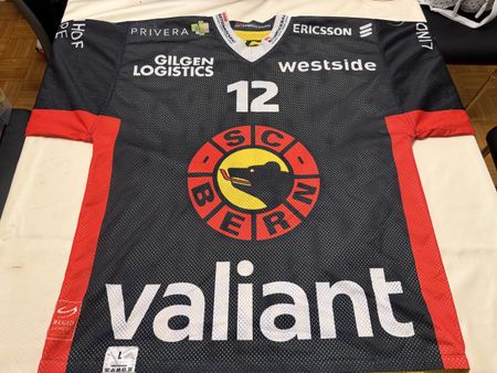 SC Bern Gameworntrikot Junioren Nummer 12 Grösse L