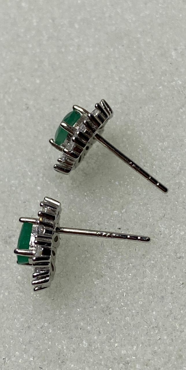 Ohrringe & -stecker: Natürliche Smaragd Ohrstecker 925 Silber – Neu (gemäss Beschreibung) aus St. Gallen von GIULESGG 7